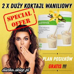 Duży koktajl białkowy Herbalife- DwuPak 2szt po 780g!