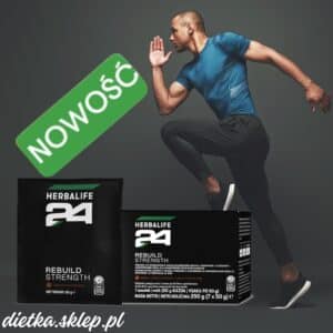 Koktajl – NAPÓJ REGENERACYJNY H24 Rebuild Strength Czekoladowy w wygodnych saszetkach (7 szt. x 50g) NOWOŚĆ